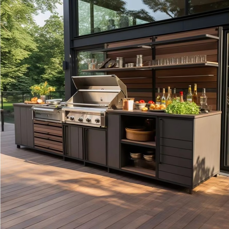Outdoor Furniture Easy To Clean - # Neues Design Terrassen-Edelstahl-Außenküchenschrank Insektenresistent Einfache