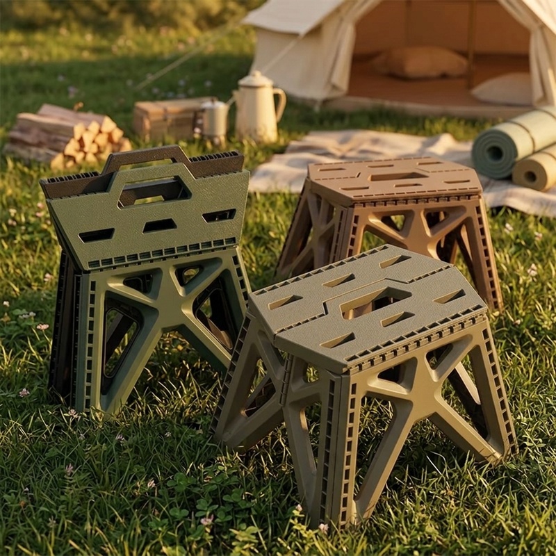 Outdoor Furniture Polywood - Tragbarer Klappstuhl mit hoher Tragfähigkeit, Campinghocker,