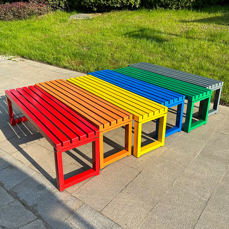 Outdoor Furniture Bench - Internet-Promi Weiße Bank mit Rückenlehne Vollständig