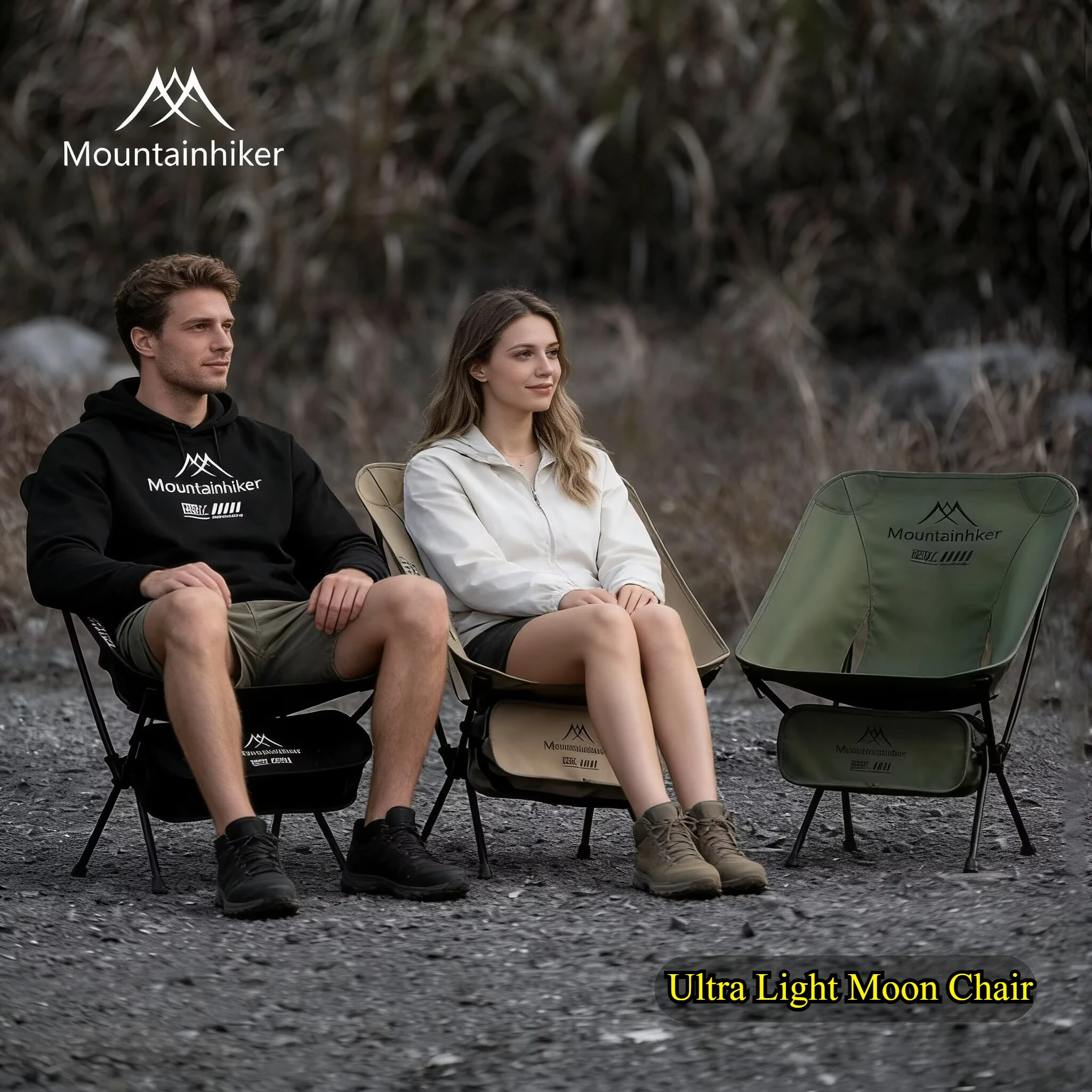 Outdoor Furniture Bench - MOUNTAINHIKER Upgrade Ultraleichter Mondstuhl für Camping,
