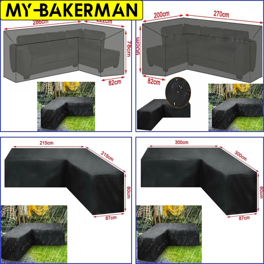 L-förmige Möbelabdeckung, wass – Outdoor Furniture Rattan Bewertung und Preis