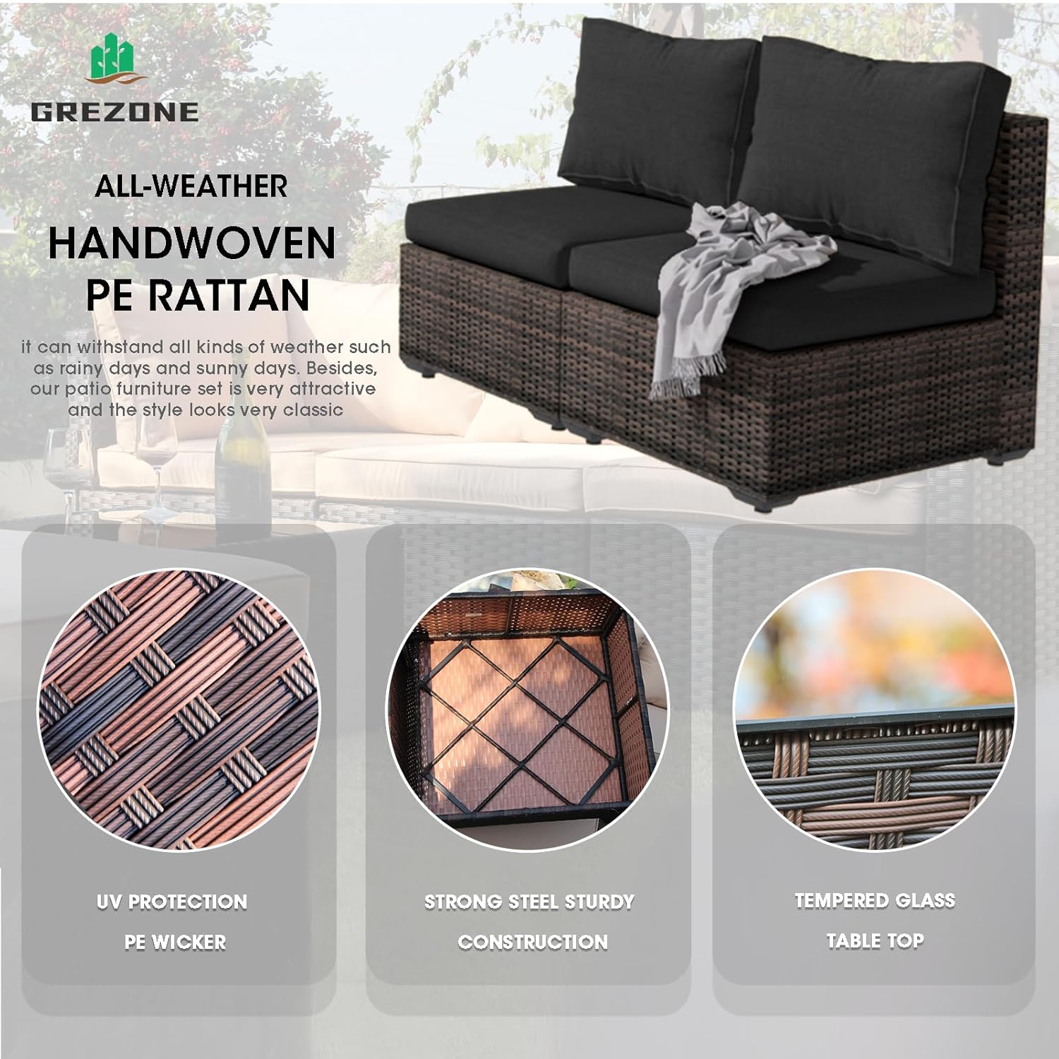 Outdoor-Sitzgruppe, 5-teiliges – Outdoor Furniture With Fire Pit Table Bewertung und Preis