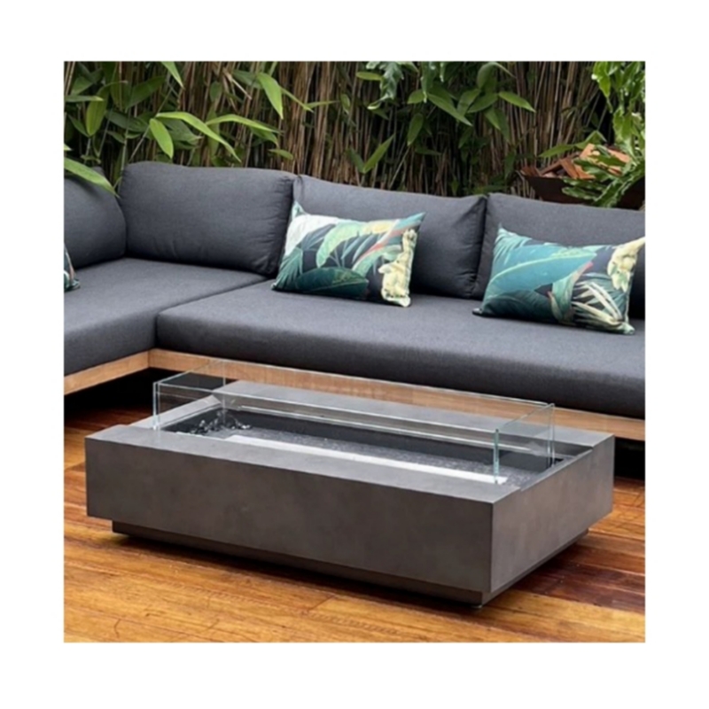 Moderner Corten-Stahl-Gasfeuer – Outdoor Furniture With Fire Pit Table Bewertung und Preis