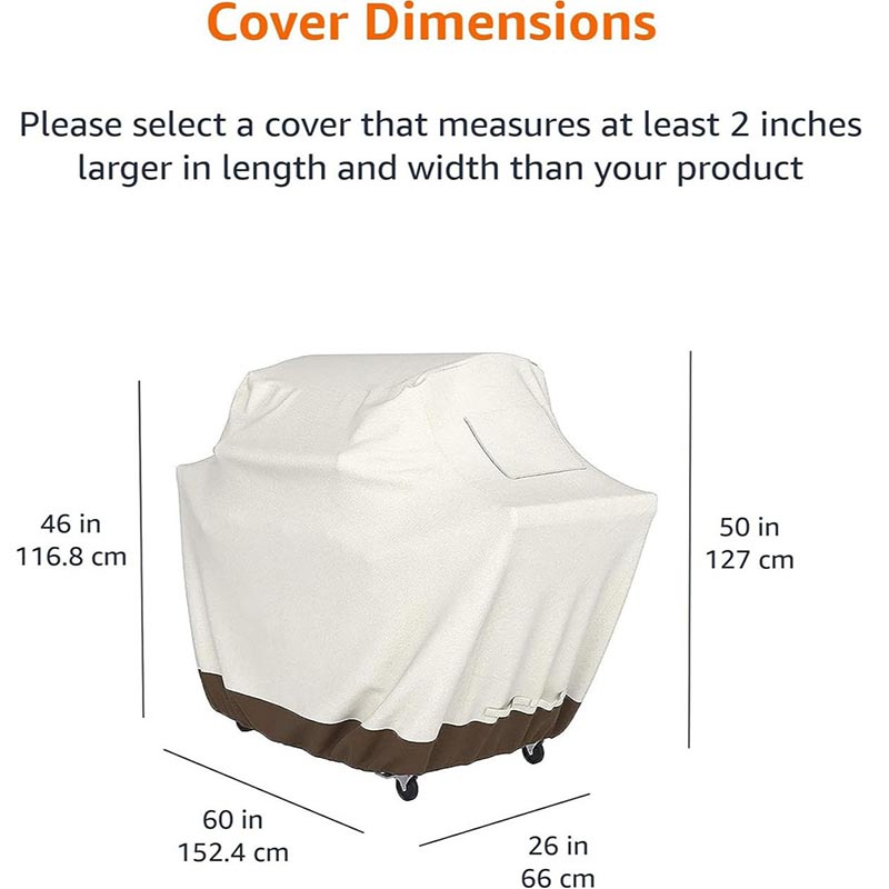 210D BBQ Beige Grillabdeckung  – Outdoor Furniture Weatherproof Bewertung und Preis