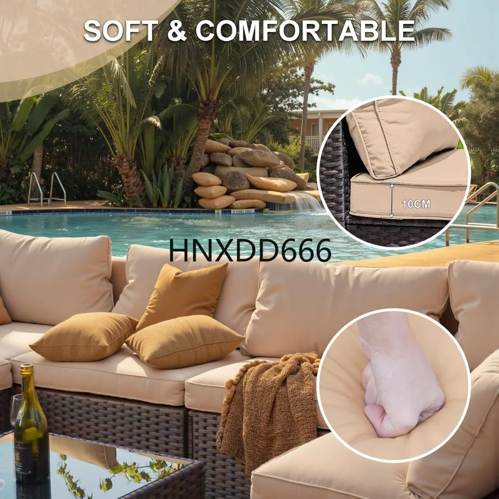 7-teiliges Gartenmöbel-Set mit – Outdoor Furniture With Fire Pit Table Bewertung und Preis