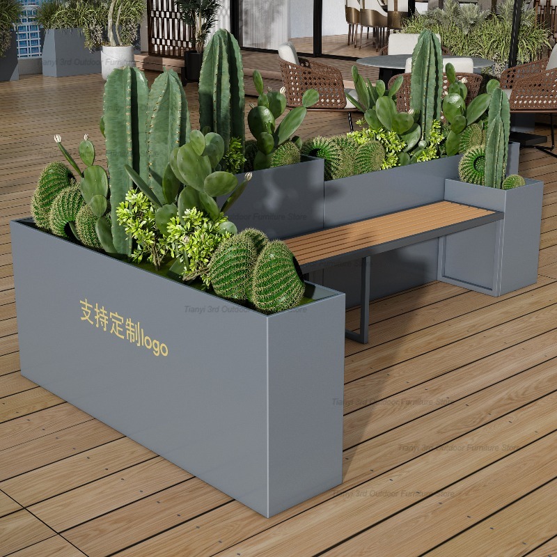 Nordische Edelstahl-Pflanzbank – Outdoor Furniture Bench Bewertung und Preis