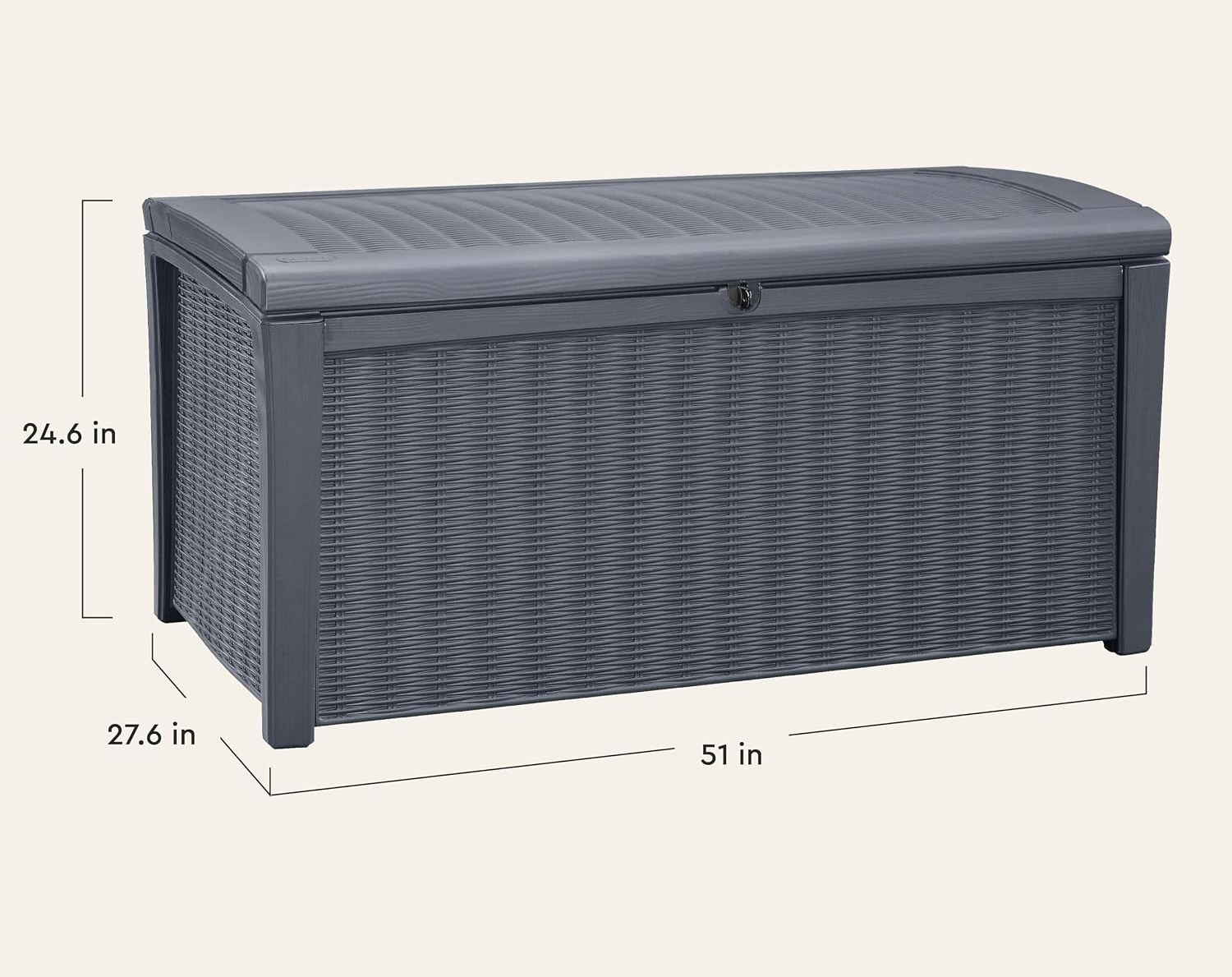 110 Gallonen Outdoor-Aufbewahr – Outdoor Furniture Rattan Bewertung und Preis