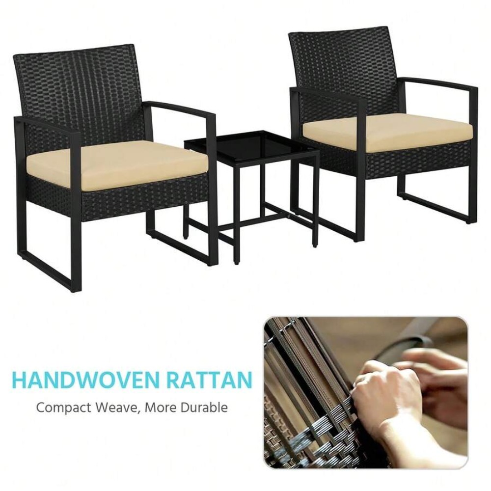 3-teiliges Outdoor-Möbelset au – Outdoor Furniture Rattan Bewertung und Preis