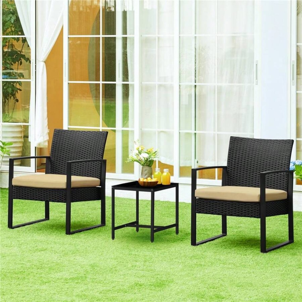 3-teiliges Outdoor-Möbelset au – Outdoor Furniture Rattan Bewertung und Preis