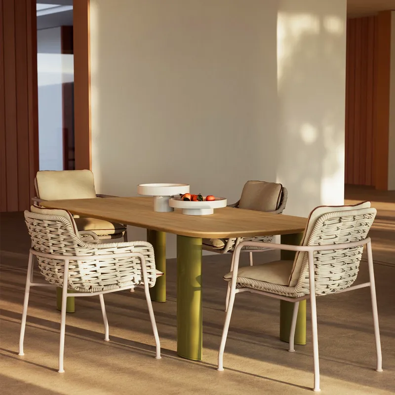 Nordisches Rattan Outdoor-Esst – Outdoor Furniture Cafe Bewertung und Preis
