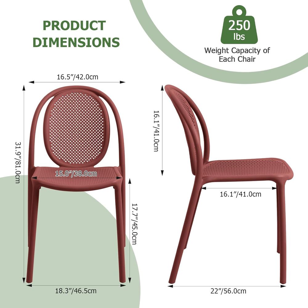 Wetterfeste Stapelbare Esszimm – Outdoor Furniture Easy To Clean Bewertung und Preis