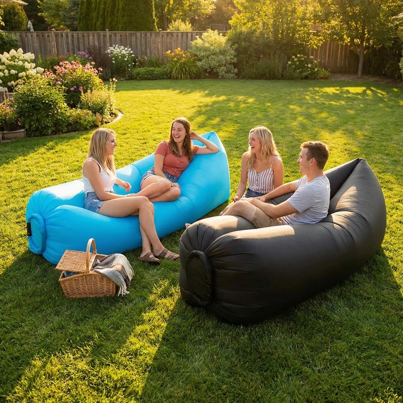 Tragbares aufblasbares Sofa, l – Outdoor Furniture Weatherproof Bewertung und Preis