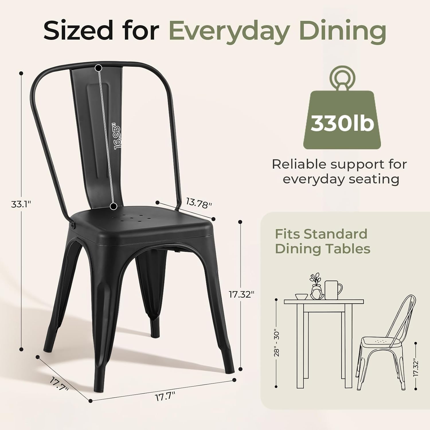 Mattschwarzes Metall-Esszimmer – Outdoor Furniture Cafe Bewertung und Preis