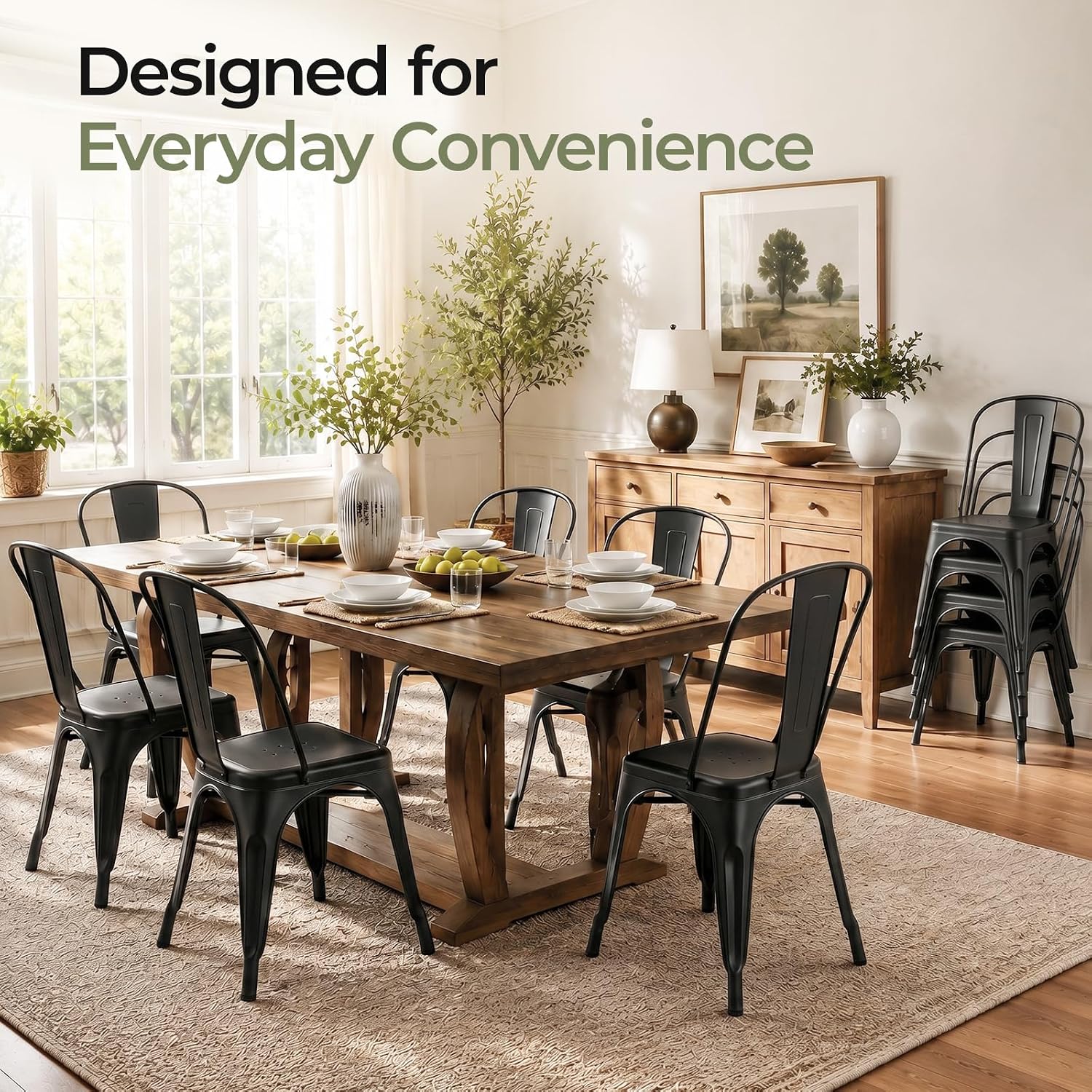 Mattschwarzes Metall-Esszimmer – Outdoor Furniture Cafe Bewertung und Preis