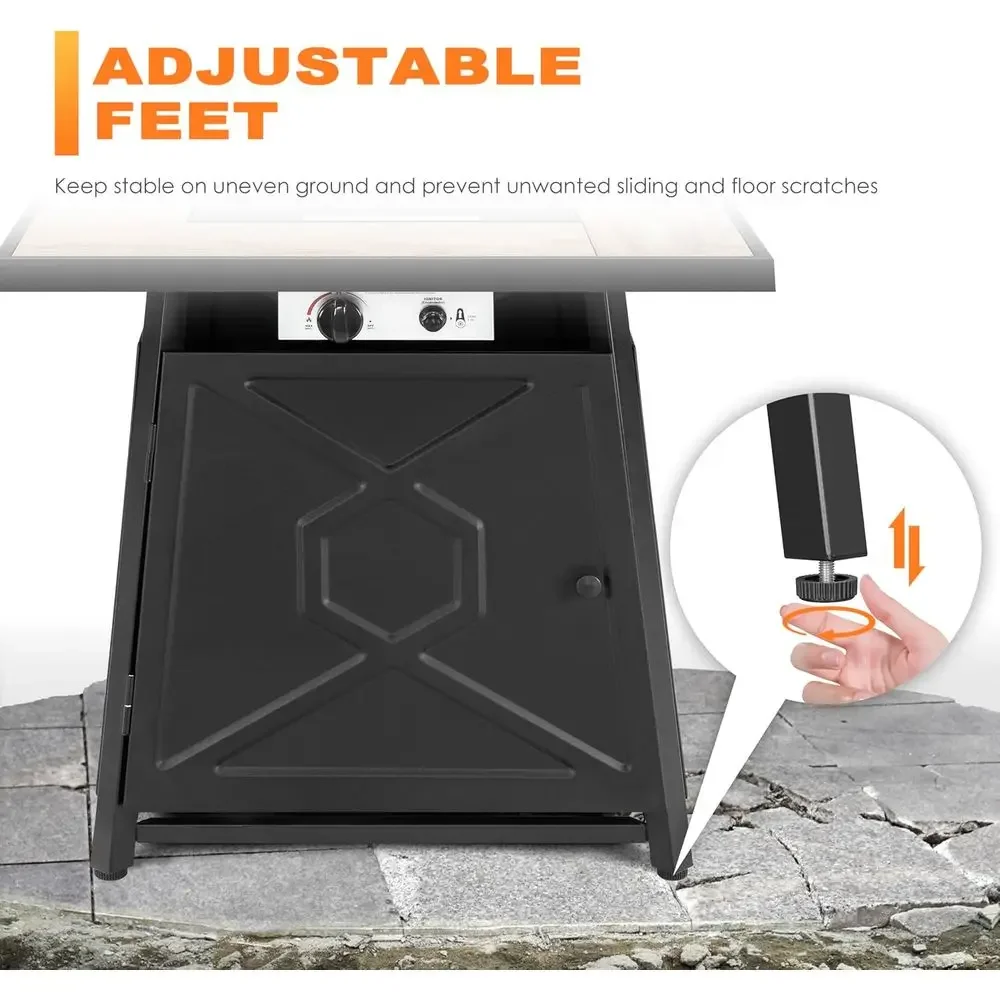 5-teiliges Gartenmöbel-Set mit – Outdoor Furniture With Fire Pit Table Bewertung und Preis